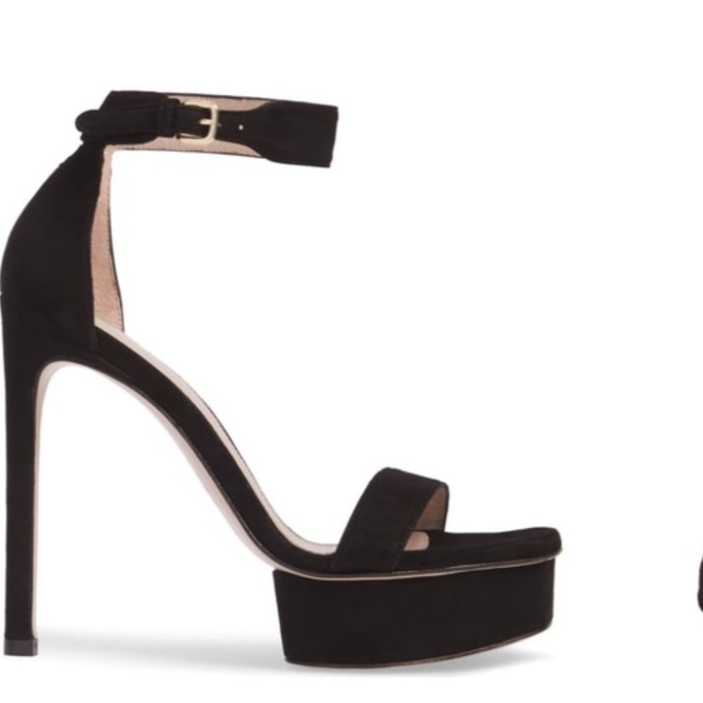 Stuart Weitzman Backupplat Platform Sandal Heels